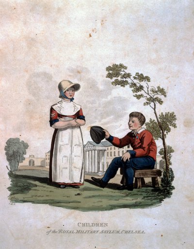Children at the Royal Military Asylum, Chelsea, from 